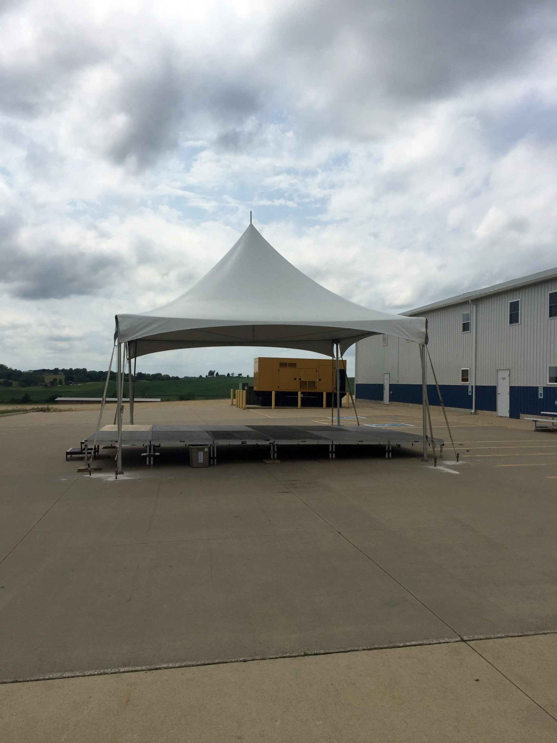 20'x20' Tentnology tent with stage J&P Cycles