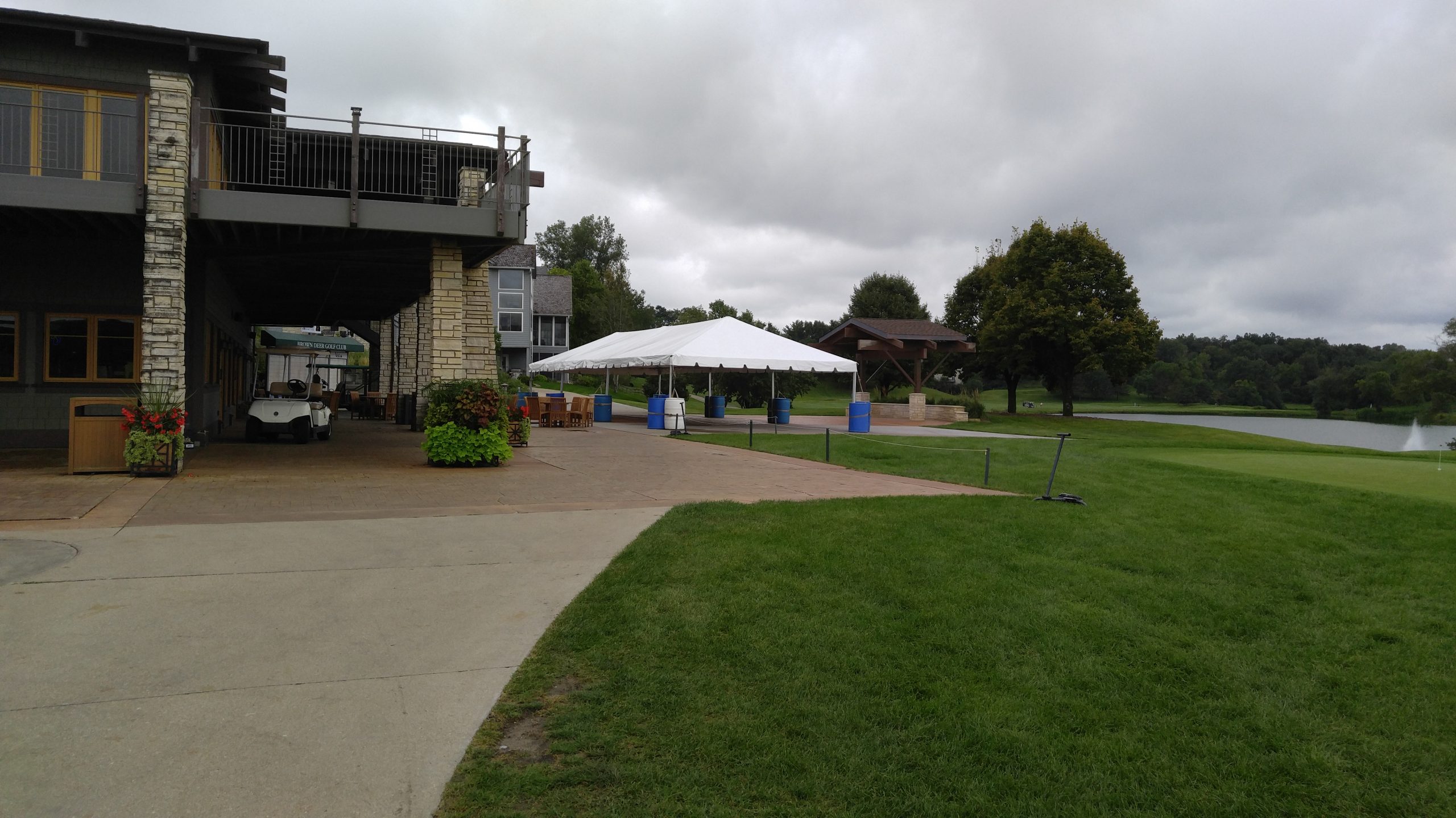 20' x 60' frame tent at Brown Deer Golf Club in Coralville