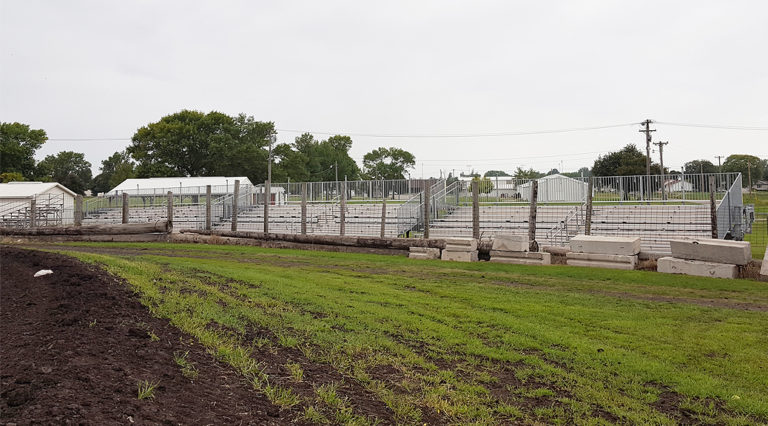 Additional seating for Benton County Speedway in Vinton, IA