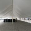 Under the middle of the 40' x 120' rope and pole tent at Knoxville Raceway (Marion County Fairgrounds) in Iowa