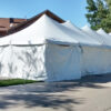 20' x 60' rope and pole tent with sidewall at Millstream Brewing in Amana, IA