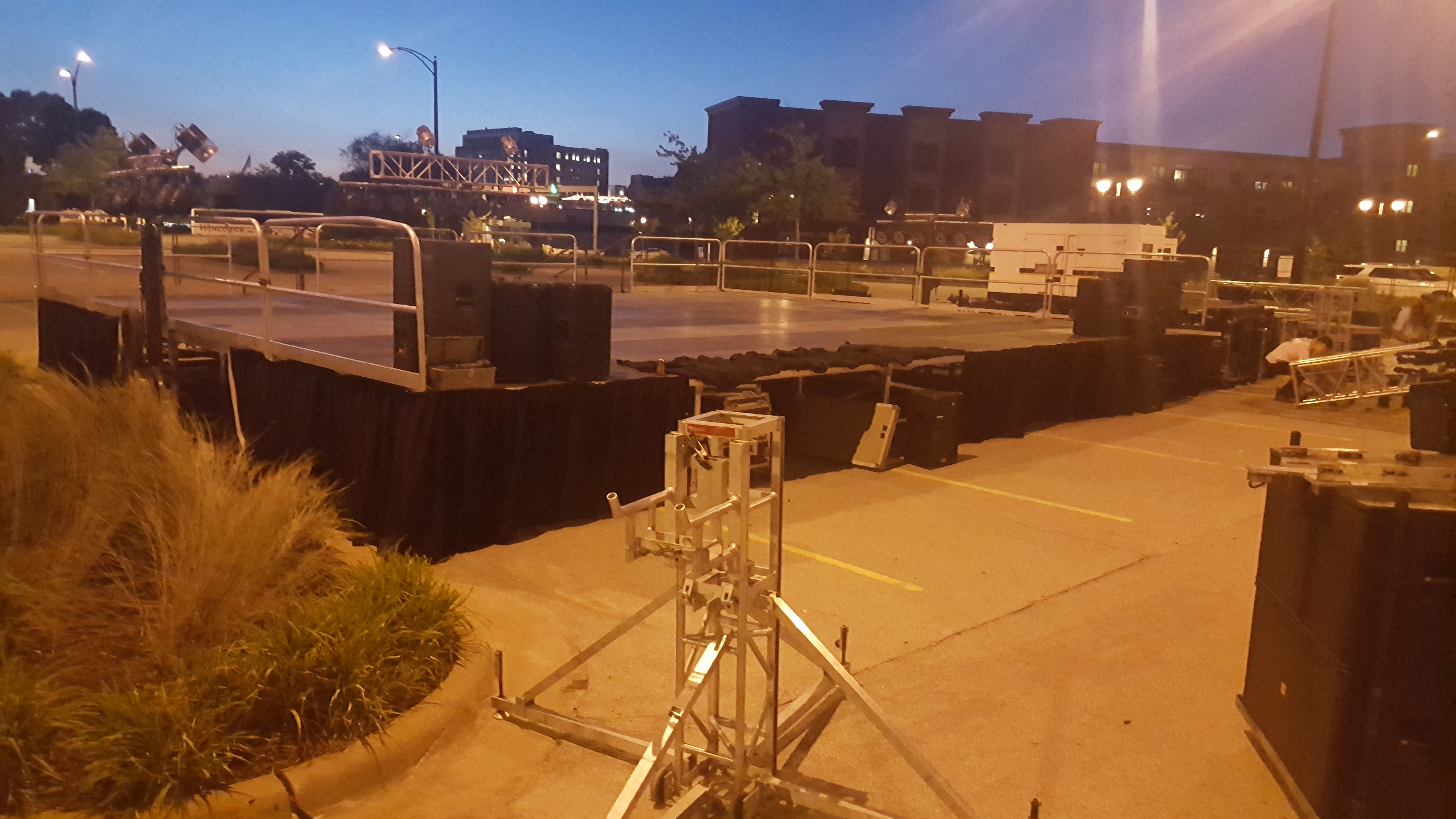 32' x 40' Stage at FRYfest at Iowa River Landing