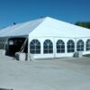 40' x 100' hybrid tent setup for a fundraiser in Ankeny, IA