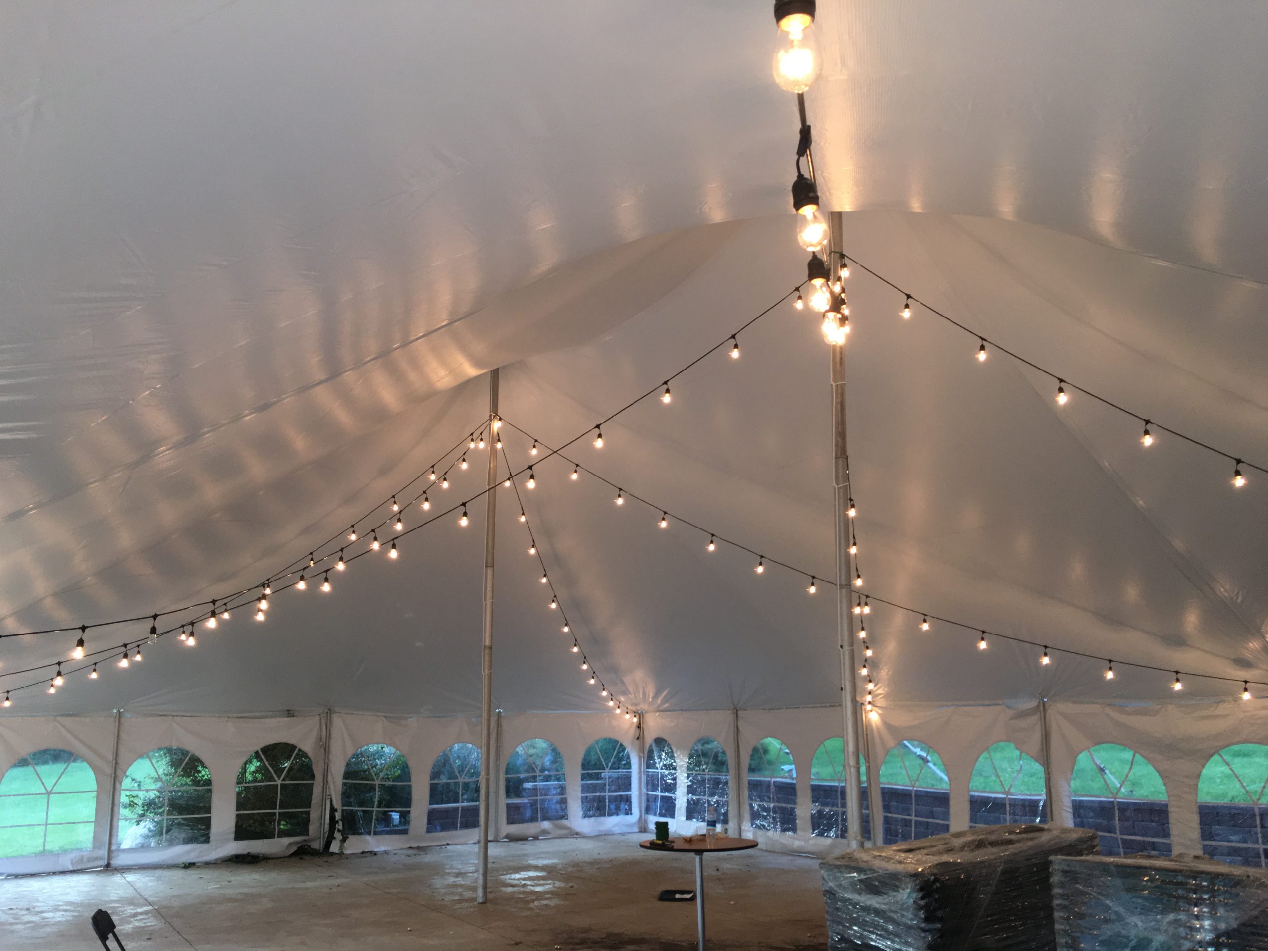 Café String Tent Lighting  Rent Decorative Wedding Tent Lights