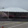 20' x 30' frame tent with tables for Morris & Company Entertainment in Davenport, Iowa