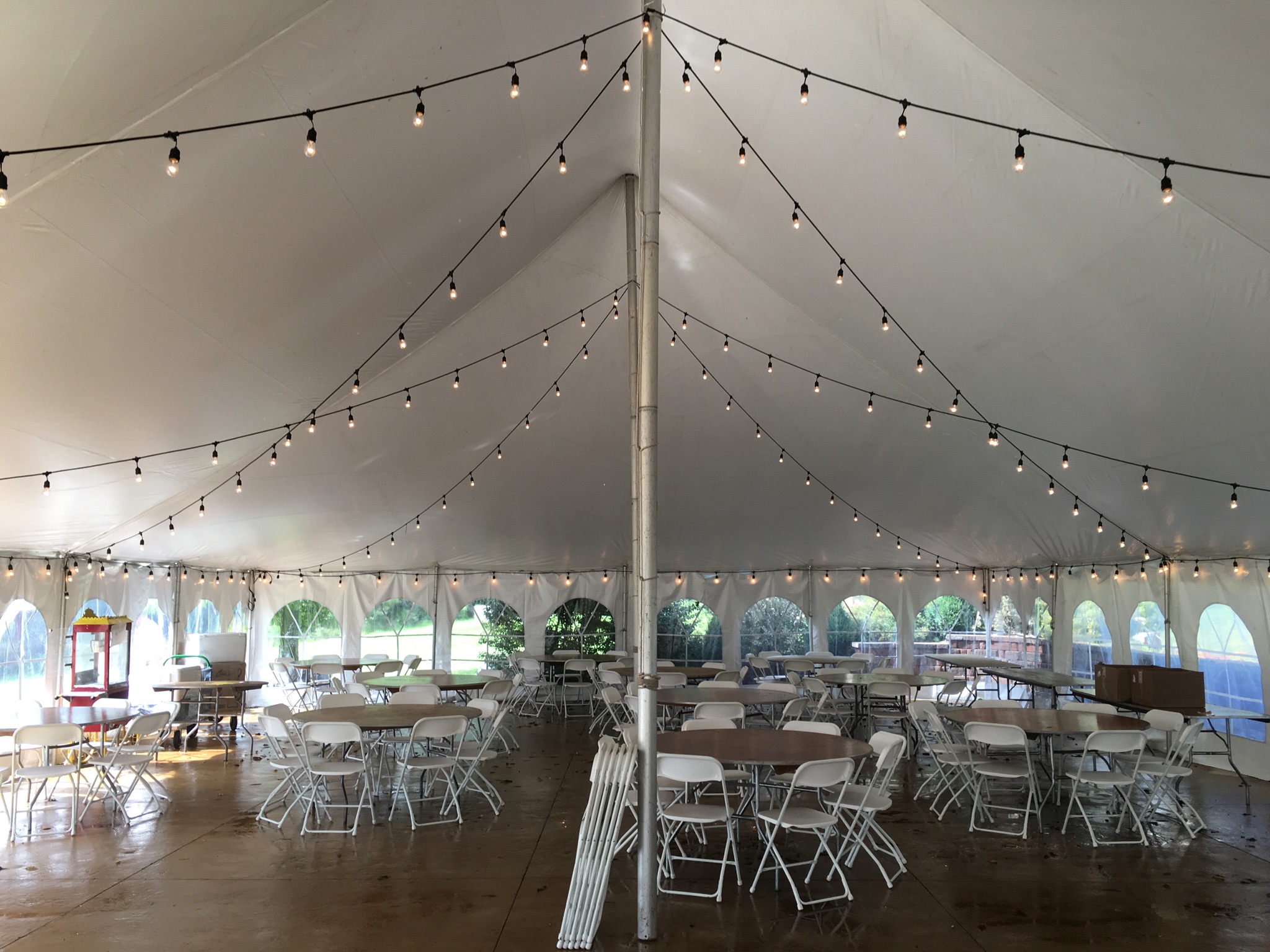 All-Inclusive Light Rental Package for a 40' x 80' Tent - EDISON LIGHTS