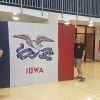 Framed Iowa state flag