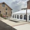 20' x 30' frame tent for a Wedding outside of the Palmer House in Solon, Iowa