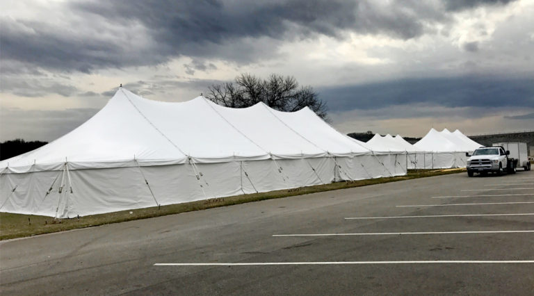Event Tents for Special Olympics Polar Plunge 2017 Coralville, IA