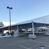 60' x 131' (18m x 40m) Losberger tent with no Sidewalls