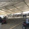 Kids event under large 60' x 131' (18m x 40m) Clearspan tent in Dubuque Iowa