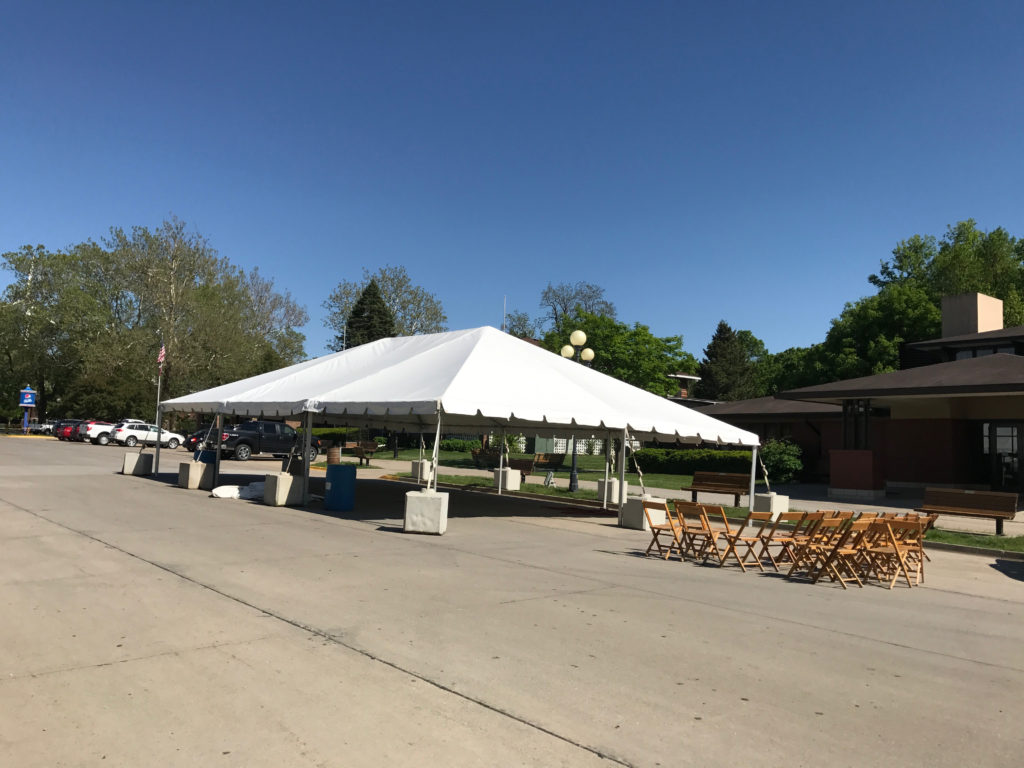 30' x 45' tent for the JDRF One Walk in Des Moines 2017
