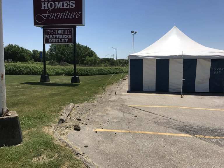 20' x 40' Firework Stand Tent in Newton, Iowa