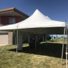 20' x 40' rope and pole tent for a Home Outdoor Wedding Reception Tent in Grinnell, Iowa
