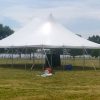 30' x 40' rope and pole tent for The Muddy Fest Motorcycle and Music event