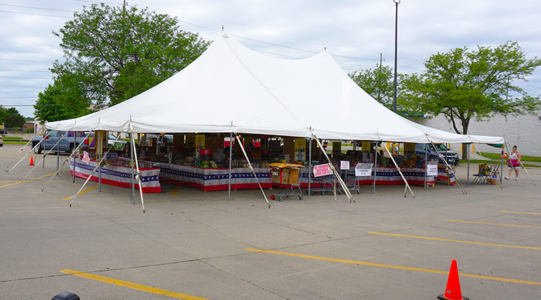 Fireworks Stand/Tent at Hy Vee 1720 Waterfront Dr, Iowa City, IA 52240