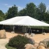 Harvest Preserve wedding with a 30' x 45' frame tent in Iowa City, IA with Blocks