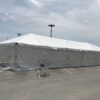 Outside of 20' x 60' frame tent for Harbor Freight Tools in Council Bluffs, Iowa