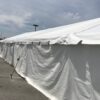 Side of 20' x 60' frame tent for Harbor Freight Tools in Council Bluffs, IA