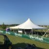 40' x 40' rope and pole tent at the North Liberty Blues & BBQ Festival