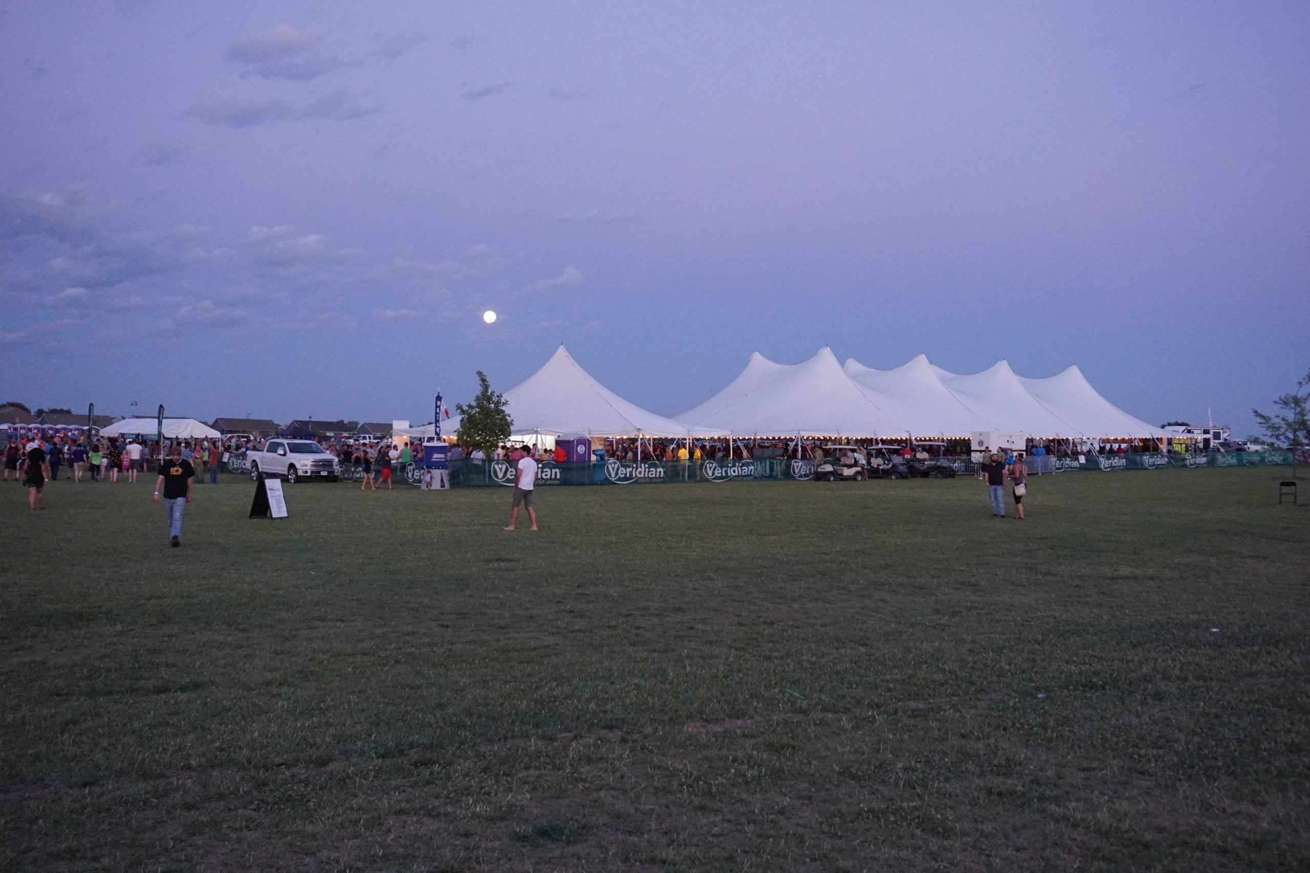 Multiple tents at BBQ in North Libery, Iowa
