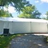 Two 12-Ton Air conditioning unit outside a 60' x 66' clearspan Losberger-made tent in Iowa