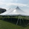 40' x 60' rope and pole tent for block party in Iowa City, IA
