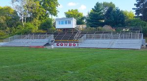 Bleachers in Sidney IA for football games