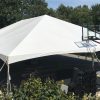 40' x 60' hybrid event tent setup on a Basketball court in Coralville, Iowa