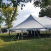 40' x 80' rope and pole tent in Muscatine, Iowa