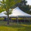 Big Ten Rental's 40' x 80' rope and pole tent in Muscatine, IA