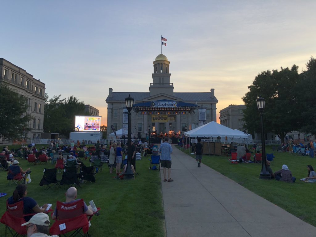 Main Stage at the 2018 Iowa City Jazz Festival Summer of the Arts