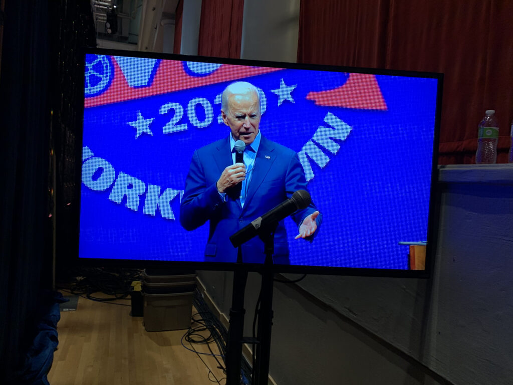 Joe Biden at Teamsters Presidential Forum in December 7, 2019