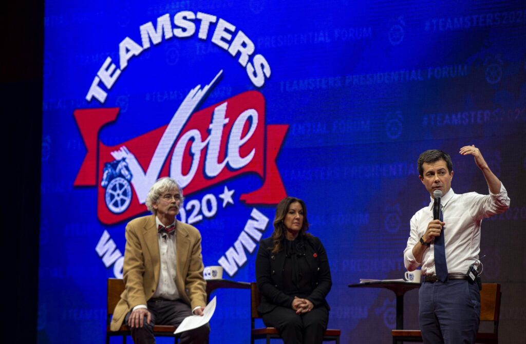 Pete Buttigieg at Teamsters Presidential Forum in December 7, 2019