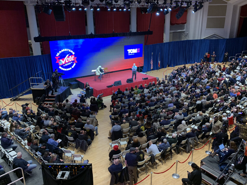 Tom Steyer at Teamsters Presidential Forum in December 7, 2019