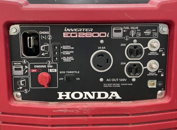 Honda eg2800i generator panel Honda eg2800i generator panel