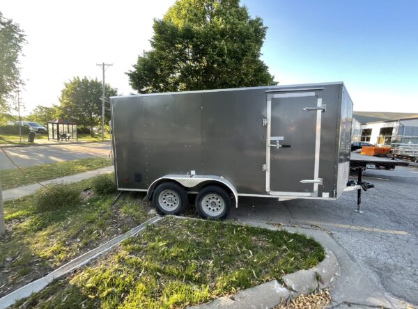 7' x 14' Cargo Trailer Rental in Iowa City, IA VIN-9309 side