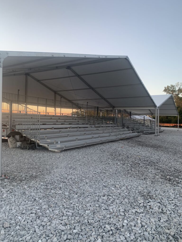 Onsite Corporate Demonstration with Covered Bleachers in Moberly, MO