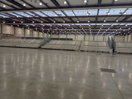 Rented Bleachers at Chattanooga Convention Center in Chattanooga, Tennessee