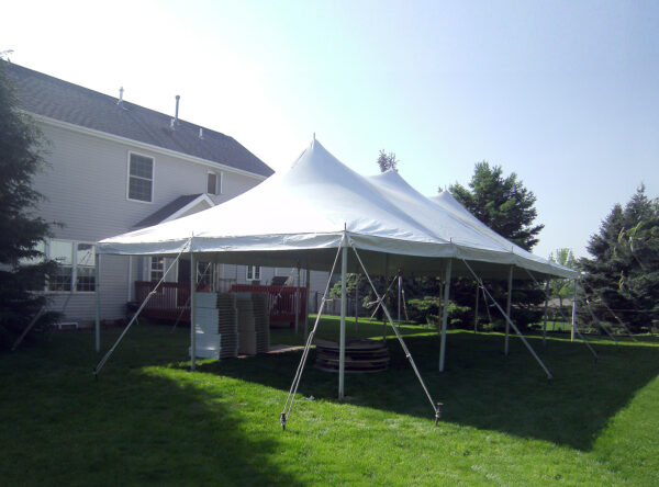 Rent 20′ x 40′ "Elite" rope and pole tent