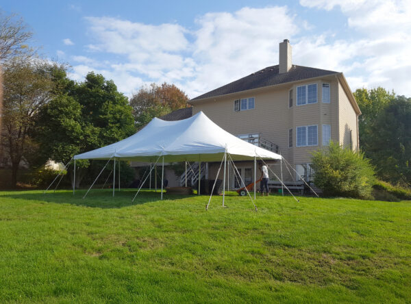 Rent 20' x 30' rope and pole tent