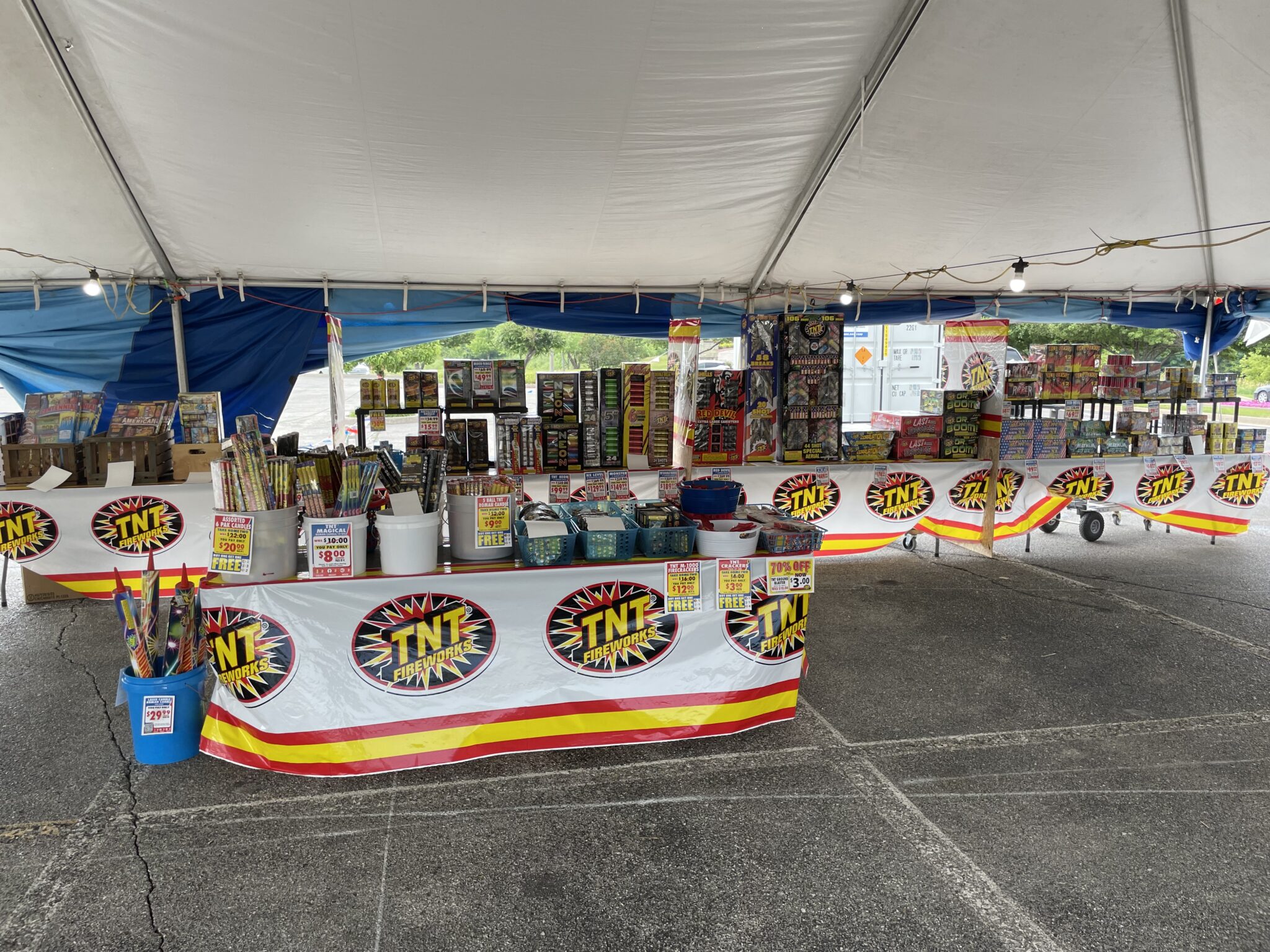 TNT Fireworks Tent at Coral Ridge Mall in Coralville, Iowa 2023