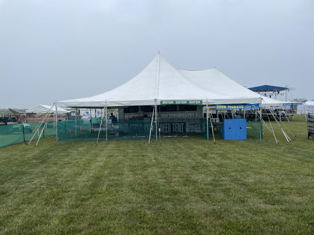 Beer Tent at Blues and BBQ in North Liberty, Iowa