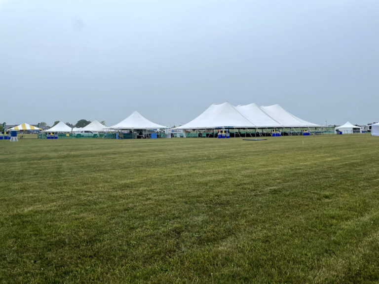 Event Tents, Chairs, and Tables at the North Liberty Blues & BBQ