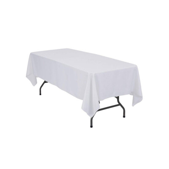 6' banquet tablecloth white
