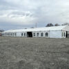 60' x 180' Clearspan Temporary Event Structure for the Special Workhorse Sale Kalona, Iowa in 2024 (three quarter view of tent)