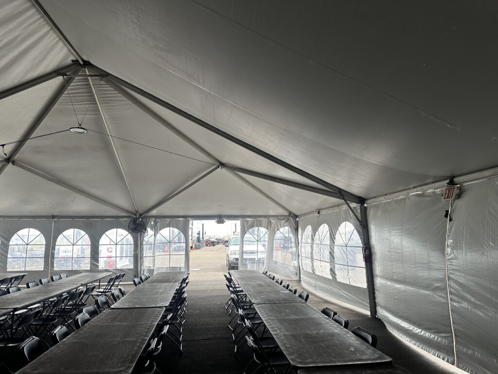40' x 60' hybrid tent - 2024 NASCAR Race Weekend at Iowa Speedway in Newton, Iowa