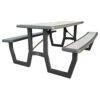 End of 6' Folding Picnic Table Rentals - High-Density Polyethylene (HDPE)