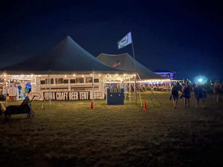Event Tents at the North Liberty Blues & BBQ 2024