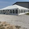 Corner of a 40′ x 60′ Hybrid Tent with French window side wall at Riverside Casino